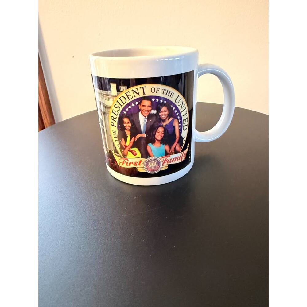 Barack Obama 44th President First Family Commemorative Collector Coffee Tea Mug